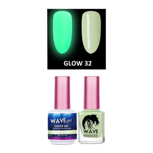 Wave Gel DUO, Glow In The Dark Collection, 0.5oz, Color List Note, 000