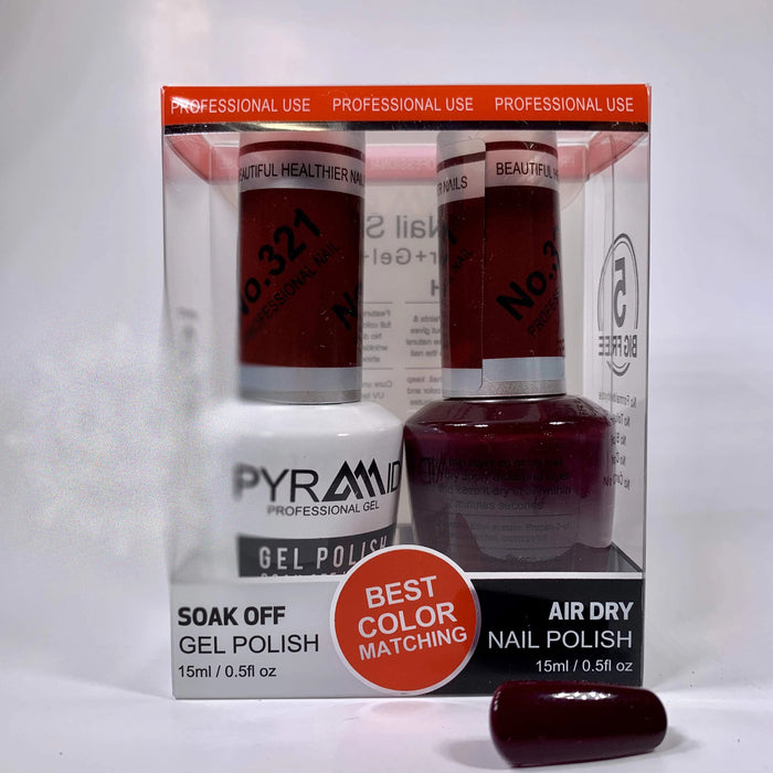 Pyramid Gel Polish + Nail Lacquer, 321, 0.5oz