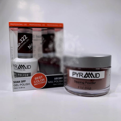 Pyramid 3in1 Dipping Powder + Gel Polish + Nail Lacquer, 322 OK0531VD