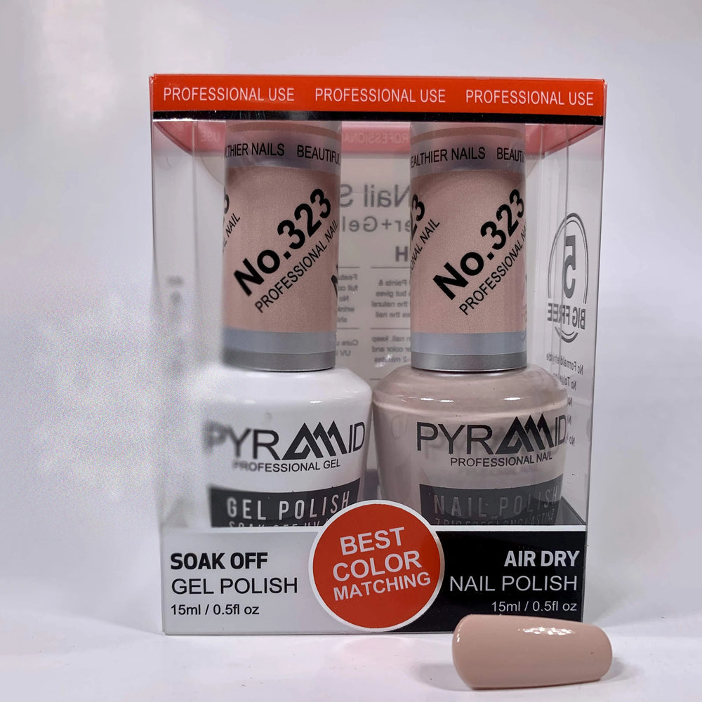 Pyramid Gel Polish + Nail Lacquer, 323, 0.5oz