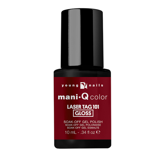 Young Nails Gel Polish, ManiQ Color Collection, MC30033, Lazertag 101, 0.34oz OK0904LK