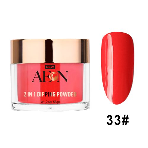 AEON Dipping Powder, 033, Redlight Redlight, 2oz OK0326LK