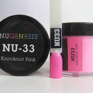 Nugenesis Dipping Powder, NU 033, Knockout Pink, 2oz MH1005