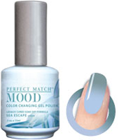 LeChat Mood Perfect Match Color Changing Gel Polish, MPMG33, Sea Escape, 0.5oz KK0823 BB