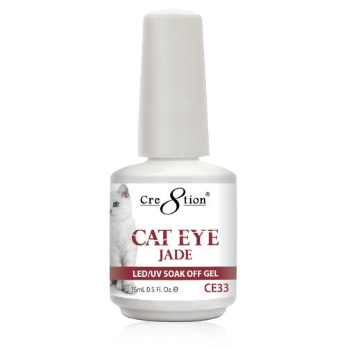 Cre8tion Cat Eye Jade Gel Polish, 0916-0836, 0.5oz, CE33 KK1010