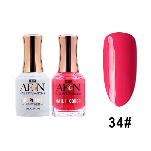 AEON Gel Polish + Nail Lacquer, 034, What A Brick, 0.5oz OK0326LK