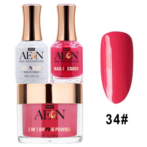 AEON 3in1 Dipping Powder + Gel Polish + Nail Lacquer, 034, What A Brick OK0327LK