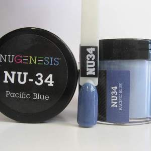 Nugenesis Dipping Powder, NU 034, Pacific Blue, 2oz MH1005