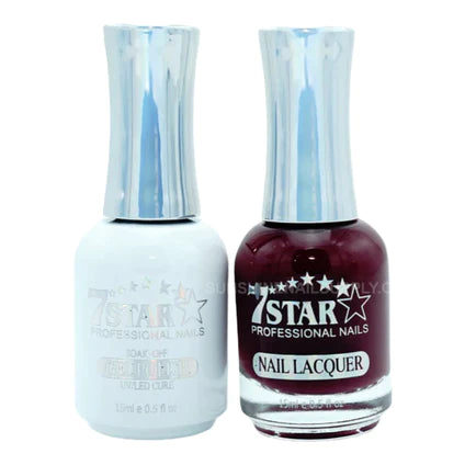 7 Star Nail Lacquer + Gel Polish Matching Pair, 340, 0.5oz