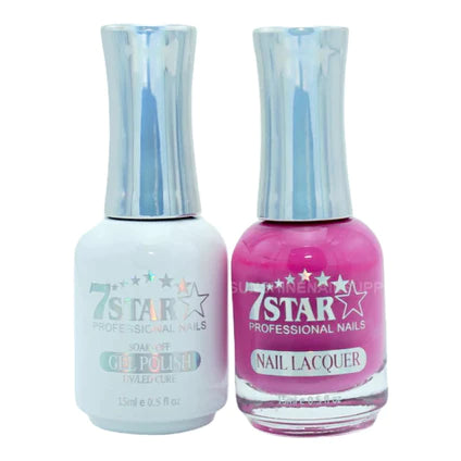 7 Star Nail Lacquer + Gel Polish Matching Pair, 342, 0.5oz