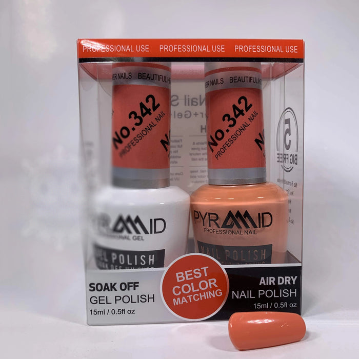 Pyramid Gel Polish + Nail Lacquer, 342, 0.5oz