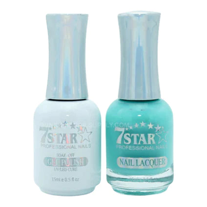 7 Star Nail Lacquer + Gel Polish Matching Pair, 343, 0.5oz