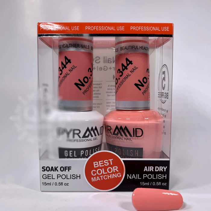 Pyramid Gel Polish + Nail Lacquer, 344, 0.5oz