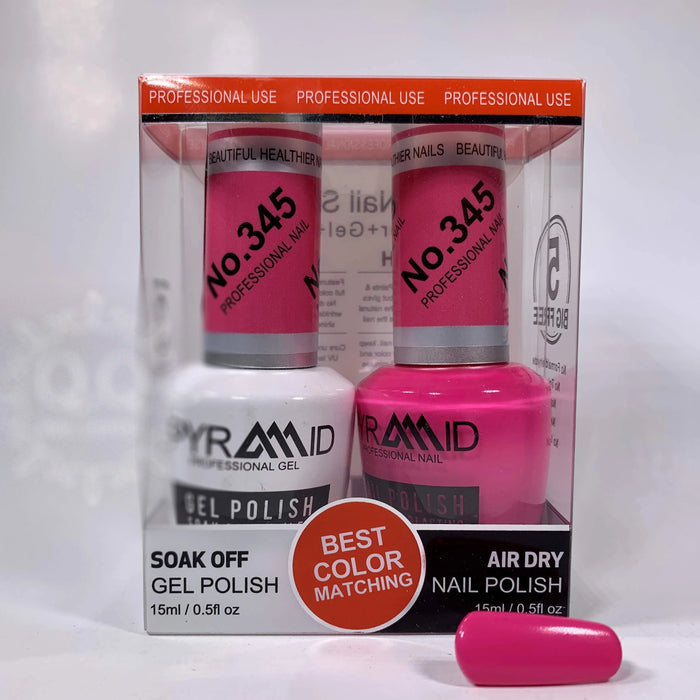 Pyramid Gel Polish + Nail Lacquer, 345, 0.5oz
