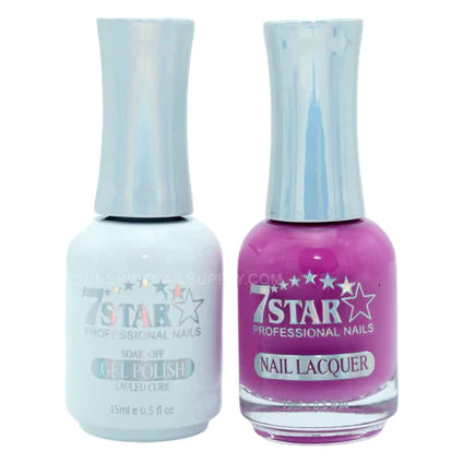 7 Star Nail Lacquer + Gel Polish Matching Pair, 348 0.5oz