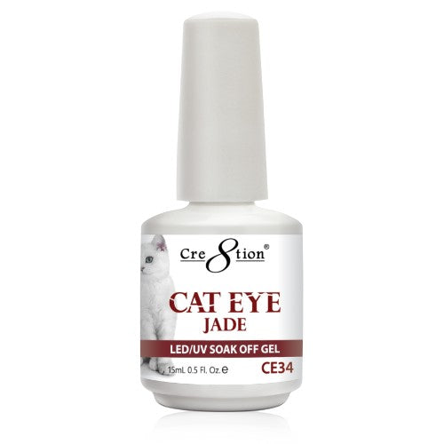 Cre8tion Cat Eye Jade Gel Polish, 0916-0837, 0.5oz, CE34 KK1010