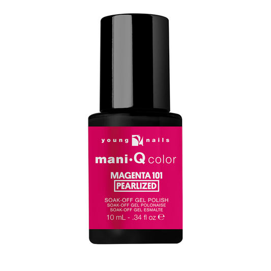 Young Nails Gel Polish, ManiQ Color Collection, MC30034, Magenta 101, 0.34oz OK0904LK