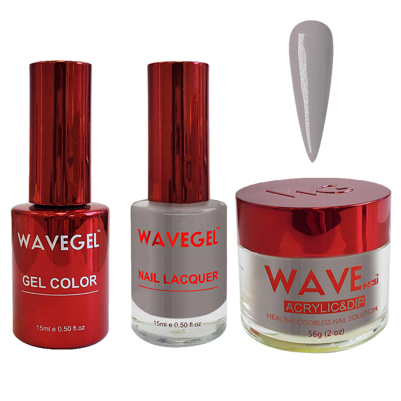 Wave Gel 4in1 Dipping Powder + Gel Polish + Nail Lacquer, QUEEN Collection, 034, Abroad