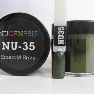 Nugenesis Dipping Powder, NU 035, Emerald Envy, 2oz MH1005