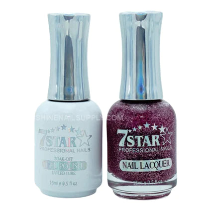 7 Star Nail Lacquer + Gel Polish Matching Pair, 355 0.5oz