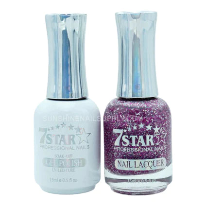 7 Star Nail Lacquer + Gel Polish Matching Pair, 356, 0.5oz