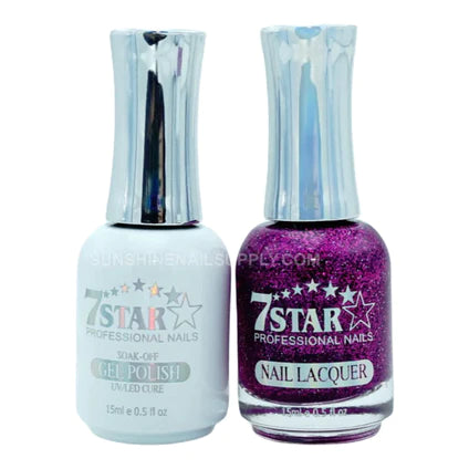 7 Star Nail Lacquer + Gel Polish Matching Pair, 358, 0.5oz