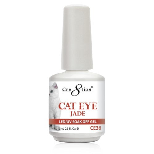 Cre8tion Cat Eye Jade Gel Polish, 0916-0839, 0.5oz, CE36 KK1010