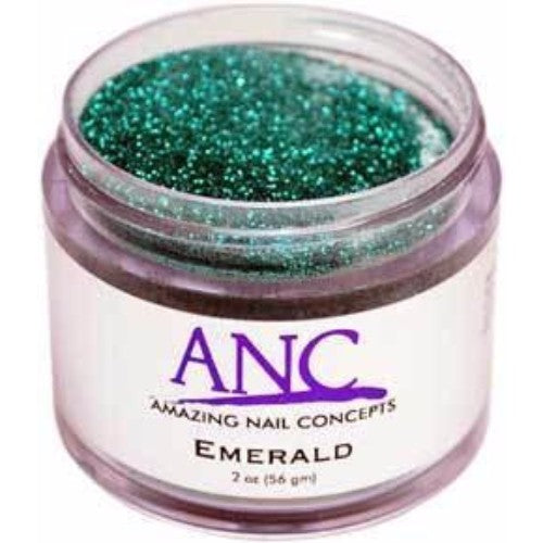 ANC Dipping Powder, 2OP036, Emerald Glitter, 2oz, 600036 KK