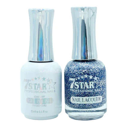 7 Star Nail Lacquer + Gel Polish Matching Pair, 371, 0.5oz