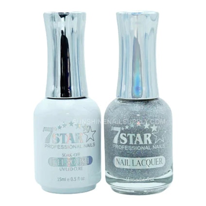 7 Star Nail Lacquer + Gel Polish Matching Pair, 372, 0.5oz