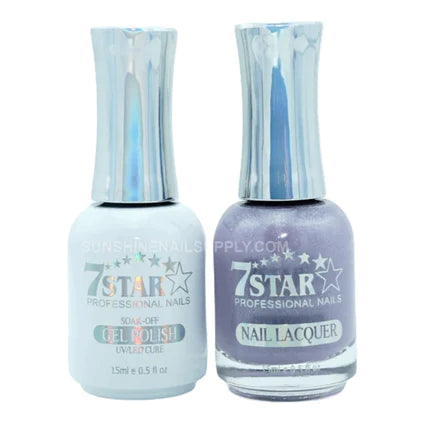 7 Star Nail Lacquer + Gel Polish Matching Pair, 374, 0.5oz