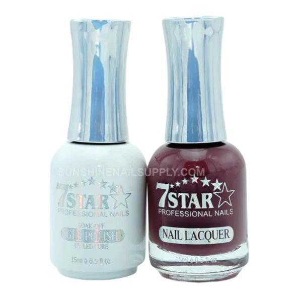 7 Star Nail Lacquer + Gel Polish Matching Pair, 376, 2oz