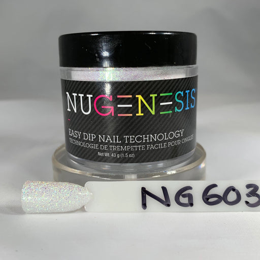 Nugenesis Dipping Powder, Glitz Collection, NG 603, Milky Way, 2oz MH1005
