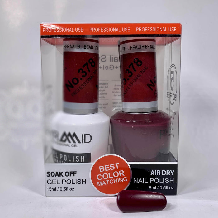 Pyramid Gel Polish + Nail Lacquer, 378, 0.5oz