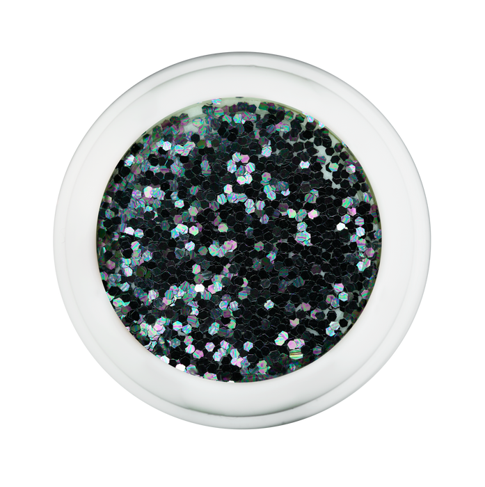 Cre8tion Nail Art Designed Confetti Glitter, 037, Round 1/24", Black, 0.5oz, 1101-0478 BB