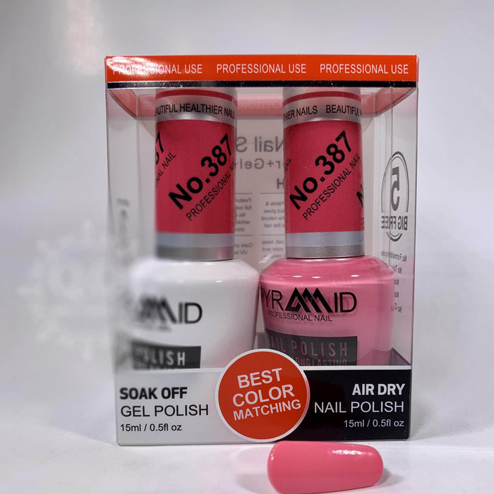 Pyramid Gel Polish + Nail Lacquer, 387, 0.5oz