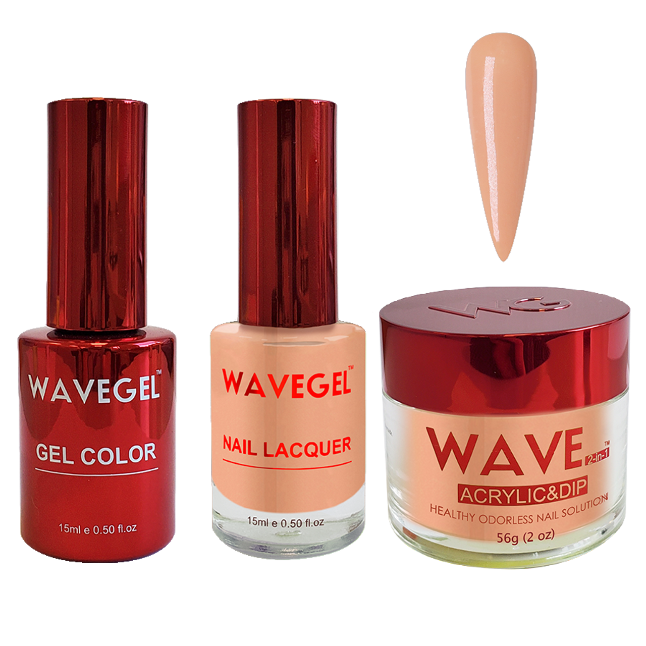 Wave Gel 4in1 Dipping Powder + Gel Polish + Nail Lacquer, QUEEN Collection, 038, Sahara Sand