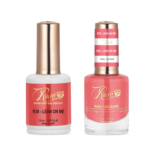 Rose Gel Polish And Nail Lacquer, 038, Lean On Me, 0.5oz