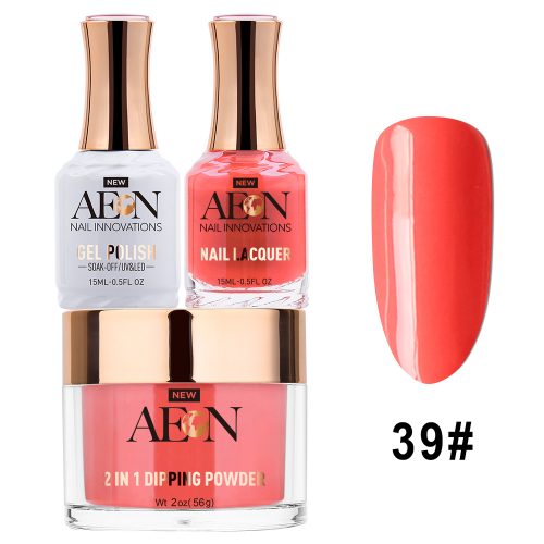 AEON 3in1 Dipping Powder + Gel Polish + Nail Lacquer, 039, Jolly Fellow OK0327LK