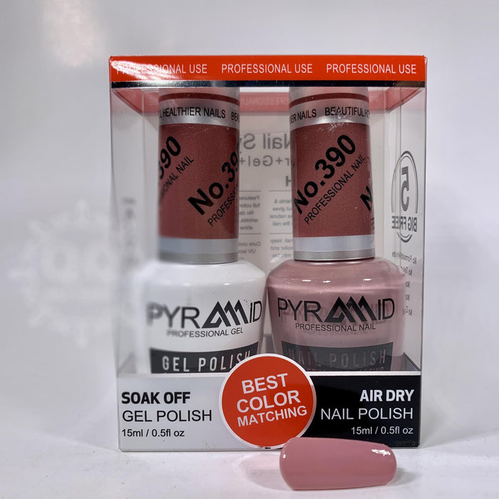 Pyramid Gel Polish + Nail Lacquer, 390, 0.5oz