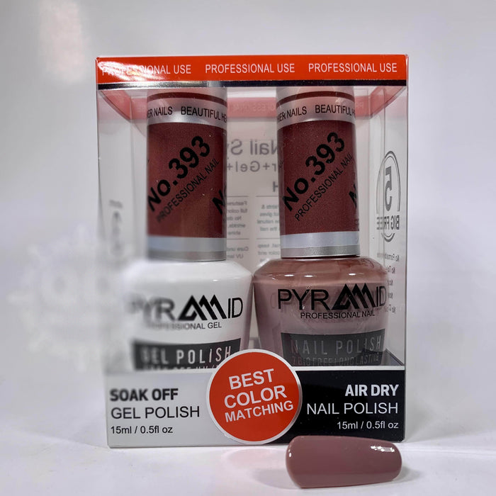 Pyramid Gel Polish + Nail Lacquer, 393, 0.5oz