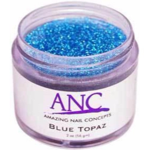 ANC Dipping Powder, 2OP039, Blue Topaz Glitter, 2oz, 805086 KK