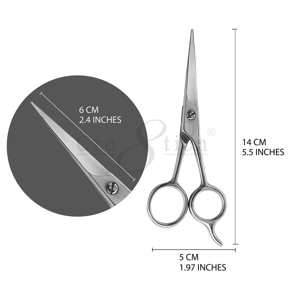Cre8tion Stainless Steel Scissors, S03 (Pk: 12 pcs/box, 288 pcs/case)