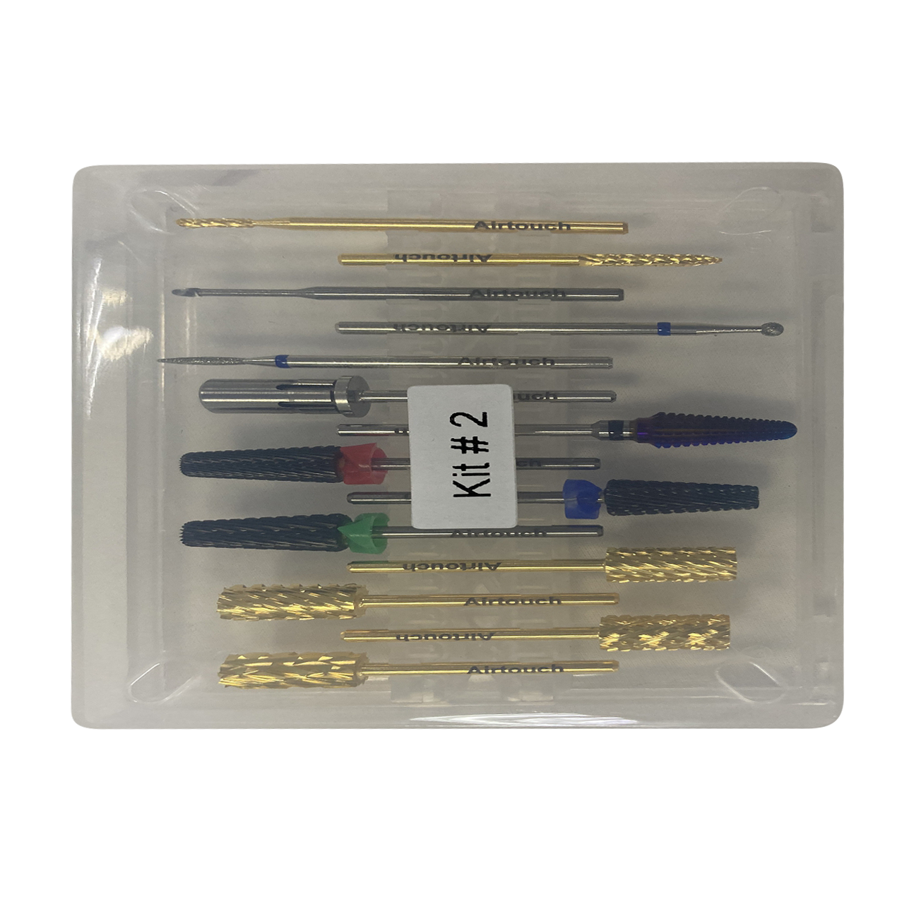 Airtouch Titanium Coated Drill Bit All In One Kit, #2 OK0915LK