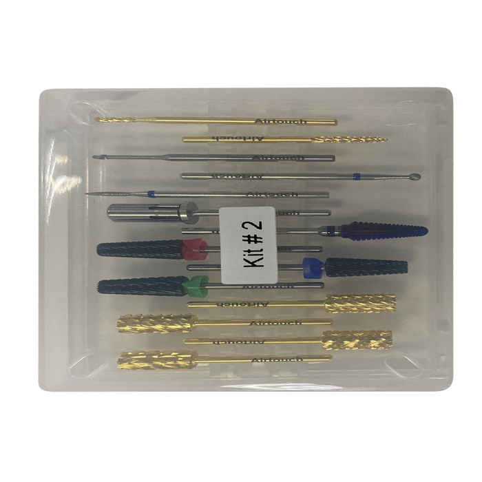 Airtouch Titanium Coated Drill Bit All In One Kit, #2 OK0915LK