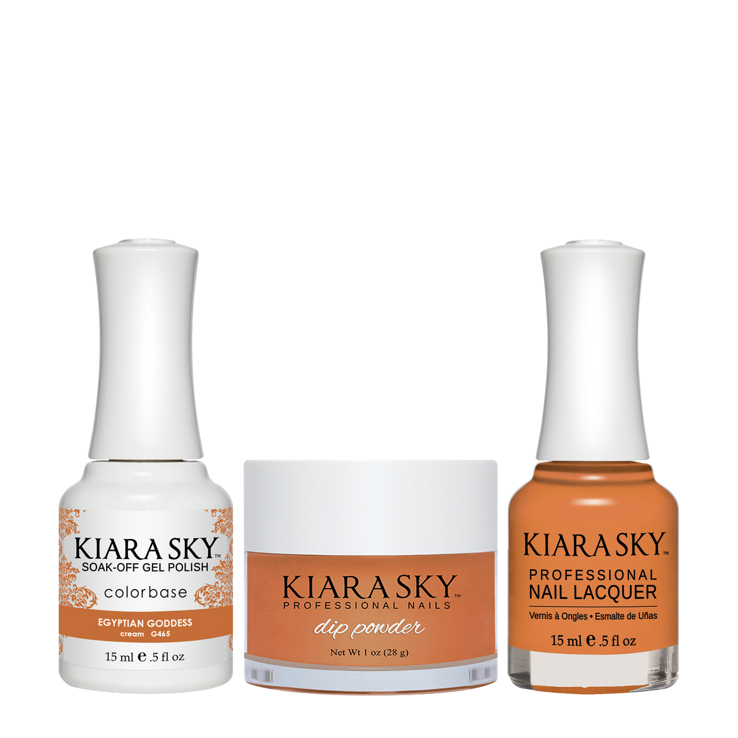 Kiara Sky 3in1 Dipping Powder + Gel Polish + Nail Lacquer, DGL 465, Egyptian Goddess