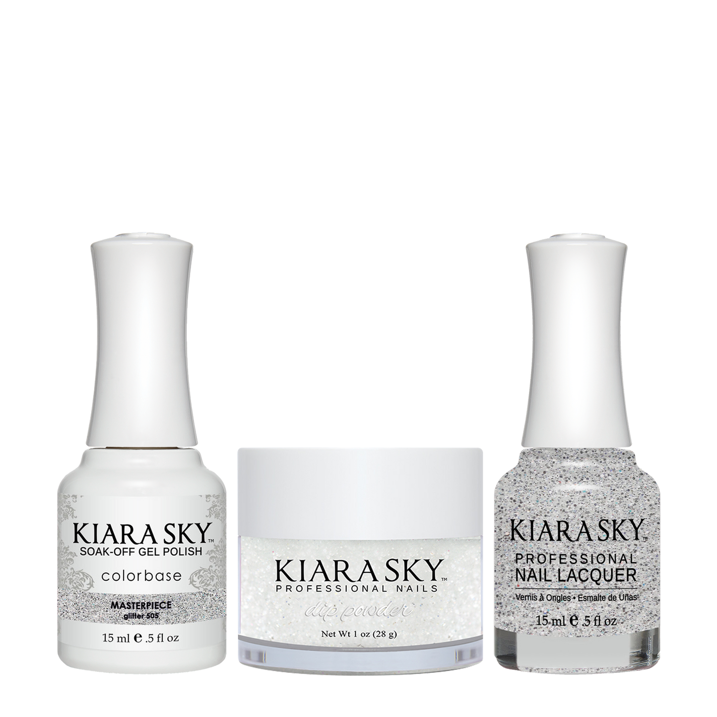 Kiara Sky 3in1 Dipping Powder + Gel Polish + Nail Lacquer, DGL 505, Masterpiece