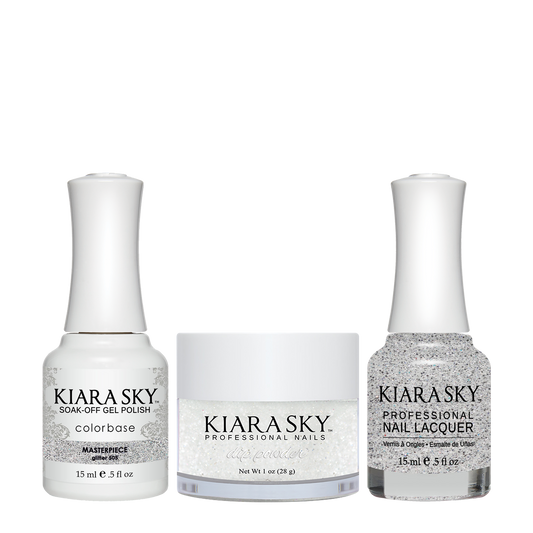 Kiara Sky 3in1 Dipping Powder + Gel Polish + Nail Lacquer, DGL 505, Masterpiece