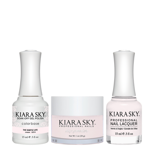 Kiara Sky 3in1 Dipping Powder + Gel Polish + Nail Lacquer, DGL 514, The-Simple-Life