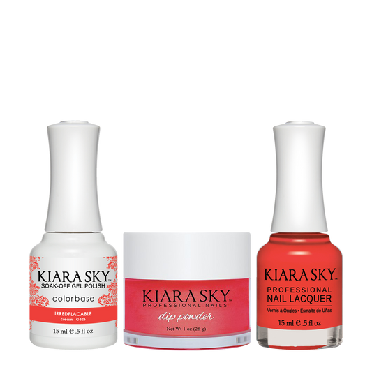 Kiara Sky 3in1 Dipping Powder + Gel Polish + Nail Lacquer, DGL 526, Irredplacable